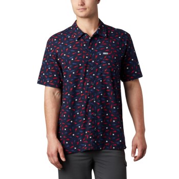 Columbia Muške Košulje - PFG Trollers Best Short Sleeve Tamnoplave | LWPX-79534